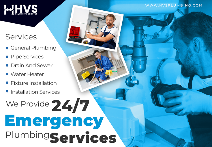 24/7 emergency plumbing services.